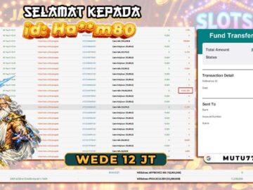 Bukti WD 12 Juta Berhasil Cair! Member MUTU777 Kembali Pecah Jackpot slot gacor
