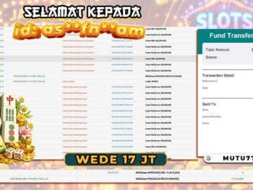 Bukti WD 17 Juta Berhasil Cair di MUTU777! Member Kembali Panen Maxwin 🎰 mutu777