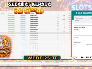WEDE 25 JUTA DARI GATES OF OLYMPUS SUPER SCATTER 🔥