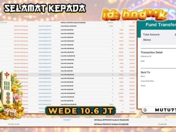 💸 Bukti WD 10,6 Juta Berhasil Cair! Member MUTU777 Kembali Raih Kemenangan Besar 💸 slot terbaik 2026
