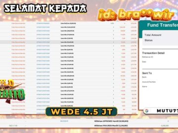 Bukti WD 4,5 Juta Berhasil Cair! Wild Bandito Bawa Keberuntungan Member MUTU777 🎉 slot terpercaya 2026