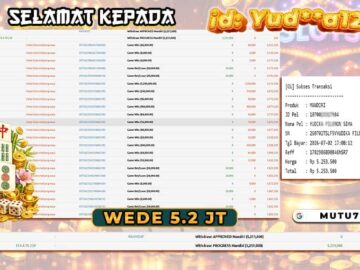 Bukti WD 5,2 Juta Berhasil Diproses! Member MUTU777 Kembali Raih Cuan di Mahjong Ways 🎉 slot online terpercaya