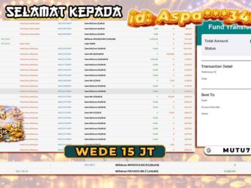 Bukti WD 15 Juta Berhasil Cair! Gate of Olympus 1000 Kembali Hadirkan Kemenangan Besar di MUTU777 🏆 MUTU777 resmi