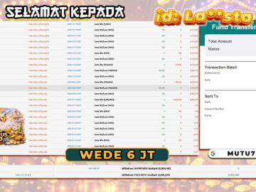 Bukti WD 6 Juta Berhasil Cair! Gate of Olympus 1000 Kembali Mengantarkan Member MUTU777 Meraih Kemenangan 🎉 MUTU777 terpercaya