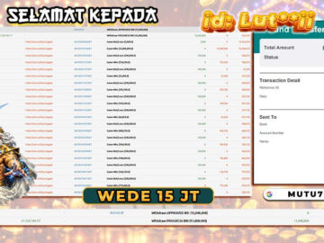 Bukti WD 15 Juta Berhasil Cair! Member MUTU777 Kembali Raih Kemenangan Fantastis di Gate of Olympus 1000 ⚡🏛️ RTP Live Slot
