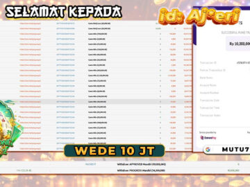 Bukti WD 10 Juta Berhasil Cair! Mahjong Ways 2 Kembali Mengantarkan Member MUTU777 Meraih Kemenangan Besar ππ° MUTU777 resmi