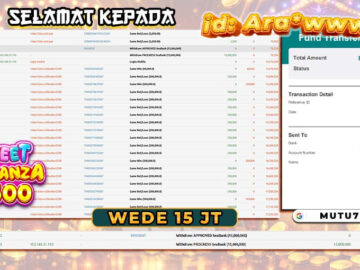 Bukti WD Rp15 Juta Berhasil Cair! Sweet Bonanza 2500 Bawa Kemenangan Member MUTU777 🍬💰 MUTU777 resmi