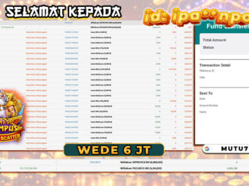 Bukti WD Rp6 Juta Berhasil Cair! Gates of Olympus Super Scatter Kembali Hadirkan Kemenangan Member MUTU777 ⚡💰 MUTU777 terpercaya